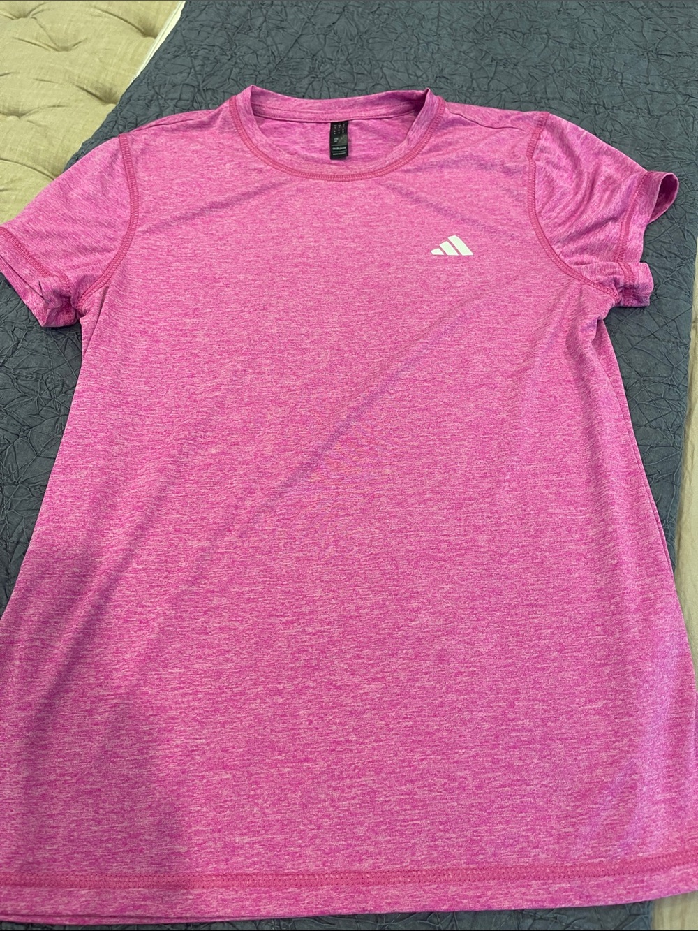 adidas Heather Pink Athletic Tee